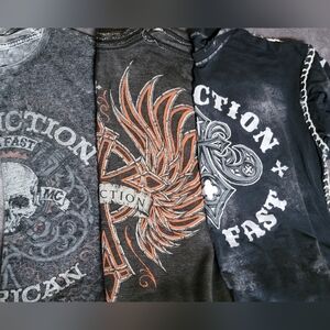 Y2K Affliction Bundle of 3 Men's Shirts Sz XXL/XL